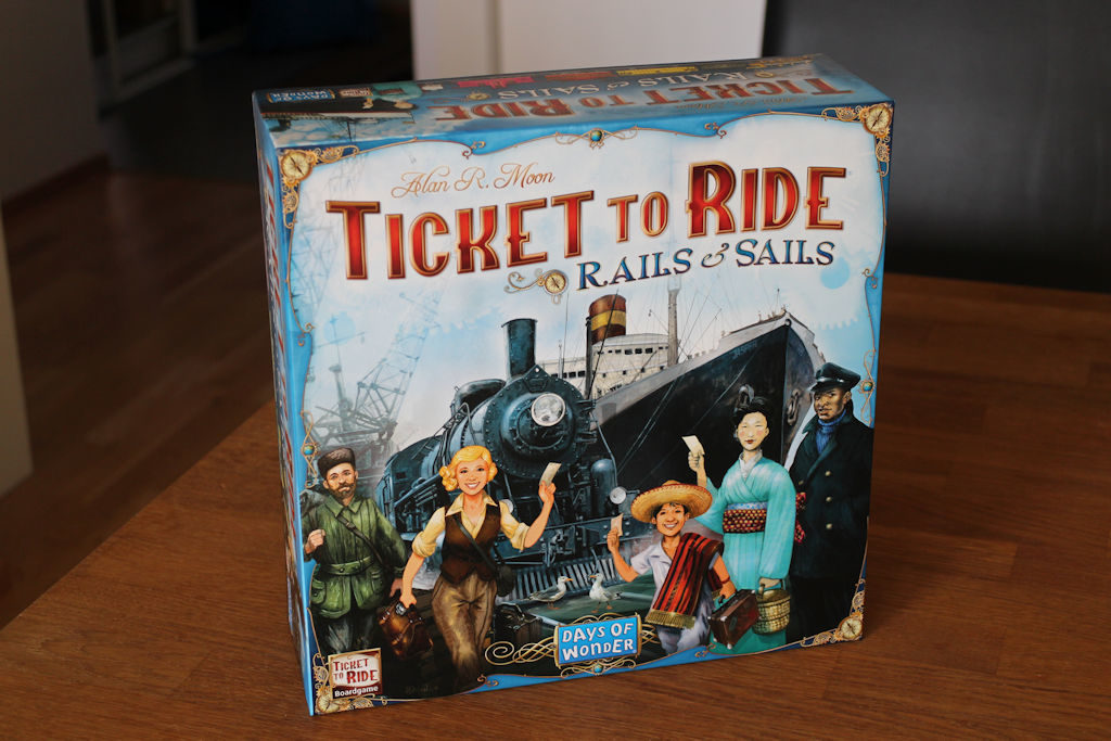 Junia ja laivoja ja matkalippuja = Ticket to Ride: Rails & Sails.